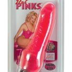 Hot Pinks Cliterrific Jelly Realistic Vibrator Glitter Pink 8 Inch