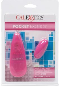 Pocket Exotics Pink Passion Bullet Multispeed 2.1 Inch Pink