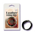 Leather 3 Snap Ring Adjustable Multi Purpose Ring