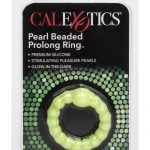 Pearl Beaded Prolong Cock Ring 1.5 inch Diameter Yellow