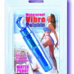 WATERPROOF VIBRO DOLPHIN 4.5 INCH BLUE