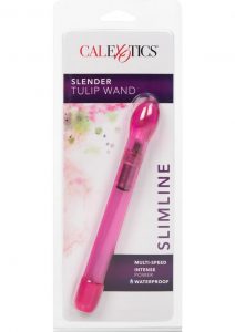 SLENDER TULIP WAND 6.75 INCH PINK