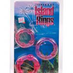 Siicone Island Rings Pink 3 Sizes