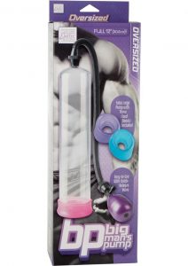 BIG MANS PENIS PUMP 12 INCHES WITH 3 INTERCHANGEABLE SLEEVES CLEAR