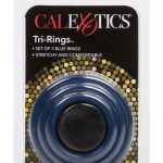 Tri Rings Blue Cock Ring Set Blue