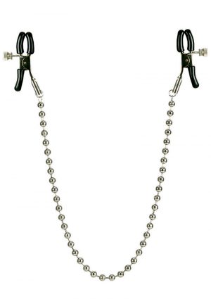 Nipple Clamps with Silver Chain Non Piercing