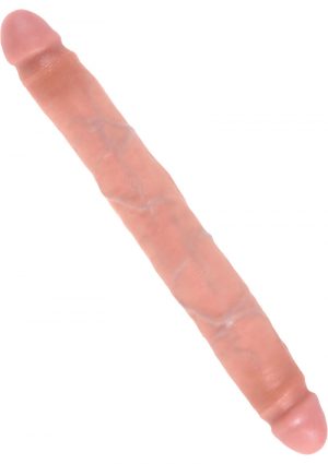 King Cock Slim Double Dildo Flesh 12 Inch