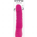 Inya Twister Vibe Rechargeable Silicone Vibrator - Pink