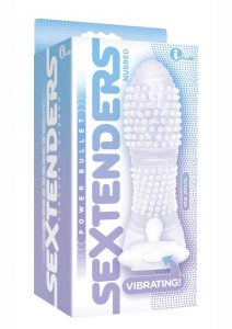 The 9`s Vibrating Sextenders Nubbed Clear 5.5 Inches