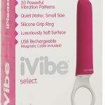 iVibe Select iPlease USB Magnetic Silicone Mini Vibrator Waterproof Pink 5.25 Inch