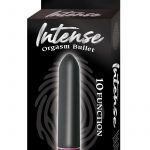 Intense Orgasm Bullet 10X Waterproof Black 3.5 Inch