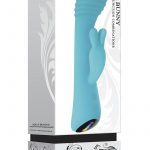 Aqua Bunny Silicone USB Rechargeable Rabbit Vibrator Waterproof Aqua 8.4 Inch