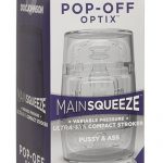 Main Squeeze  Pop Off Optix Compact Stroker Textured Pussy and Ass Crystal 4 Inches