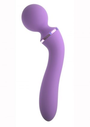 Fantasy For Her Duo Wand Massage Her Silicone Rechargeable Waterproof Purple