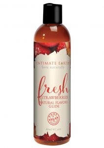 Intimate Earth Natural Flavors Glide Fresh Strawberries 2oz