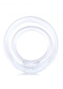 RingO 2 Stretchy Cock Ring With Testicle Sling Clear