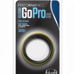 Performance Silicone Go Pro Cock Ring Black/Gold 1.5 Inch Diameter