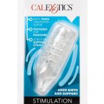 Stimulation Enhancer Textured Penis Sleeve Clear 4.25 Inch