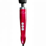 DOXY Die Cast Plug-In Vibrating Wand Body Massager Metal Red