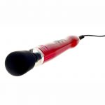 DOXY Die Cast Plug-In Vibrating Wand Body Massager Metal Red