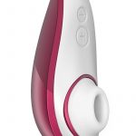 Womanizer Liberty Silicone USB Rechargeable Clitoral Stimulator Waterproof Red Wine 4.09 Inch