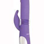 Thick and Thrust Bunny With Length Thrusting And Girth Expanding Action Silicone USB Rechargeable Dual Vibe Waterproof Lavender