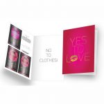 Naughty Notes Greeting Card Yes To Love With Lubricants