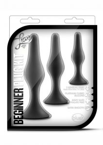 Luxe Beginner Silicone Plug Kit Black 3 Sizes