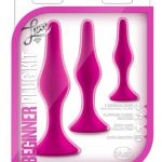 Luxe Beginner Silicone Plug Kit Pink 3 Sizes