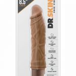 Dr. Skin Cock Vibe 10 Realistic Vibrator Splashproof Mocha 8.5 Inch