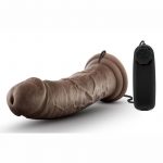 Dr Skin Dr Joe Dildo 8in Vibrating With Wired Remote - Chocolate