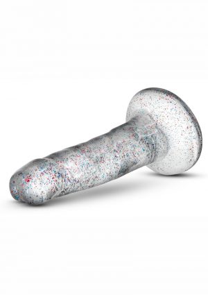 Naturally Yours Glitter Dong Clear 5.5 Inch