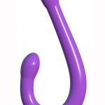 Double Whammy Purple Rubber Non Vibrating Duel Penetration