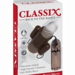 Classix Wired Remote Control Dual Vibrating Penis Sleeve Smoke