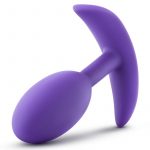 Luxe Wearable Vibra Slim Plug Silicone Medium - Purple