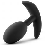 Luxe Wearable Vibra Slim Plug Silicone Medium - Black