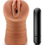 M For Men Julieta Stroker With Bullet - Vagina - Caramel