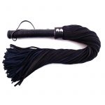 Rouge Suede Flogger Whip Bondage Black/blue