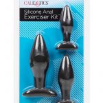 Silicone Anal Exerciser Kit Anal Plugs Waterproof Black