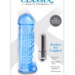 Classix Textured Sleeve and Bullet Vibrator Waterproof Blue