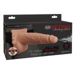 Fetish Fantasy Hollow Squirting Strap-On With Balls Flesh 7.5 Inches