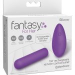 Fantasy For Her Silicone Rechargeable Remote Control Bullet Purple