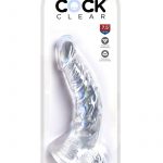 King Cock Clear 7.5 inch  With Balls Dildo Non Vibrating