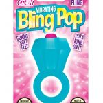 Rock Candy Vibrating Bling Pop Cock Ring Blue