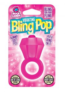 Rock Candy Vibrating Bling Pop Cock Ring Pink