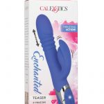 Enchanted Teaser Vibrator Thrusting Silicone Rechargeable Blue