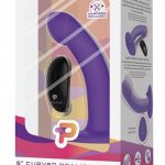 Pegasus 6 Inch Curved Realistic Peg Rechargeable Remote Control Harness Set Purple