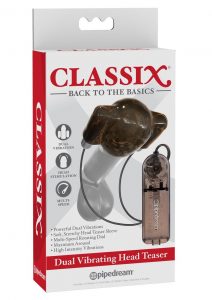 Classix Dual Vibrating Head Teaser Multi Speed Smoke