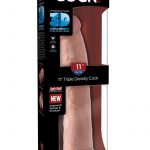 King Cock Plus 11 Inch Triple Density Cock Strap On Compatible Non Vibrating Suction Cup Base Flesh