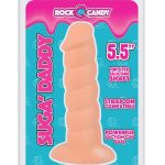 Rock Candy Suga Daddy 5.5 Dildo Non Vibrating Suction Cup Base Flesh